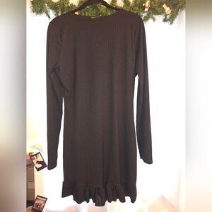PrettyLittleThing Elegant Black Long Sleeve Dress